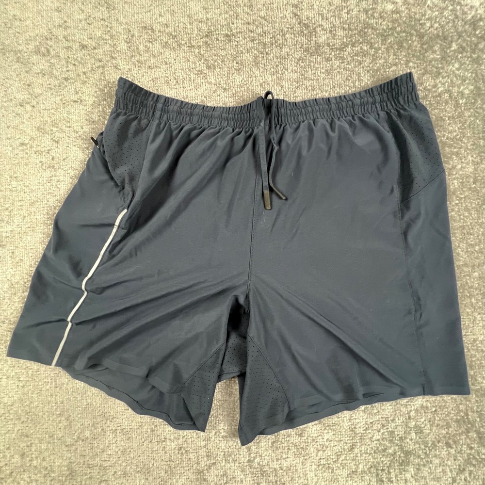 VRST Mens Shorts Blue Size Large 7 Inch Inseam Running Training Lift Athletic